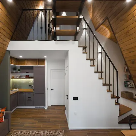 Freeman-4b - двоповерховий у з альтанкою та грилем для 6 гостей